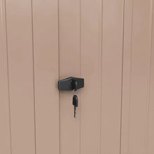 Load image into Gallery viewer, Classic Lockable Tool Storage Bike Shed Brown Metal Shed for Garden Storage Garden Sheds Living and Home 

