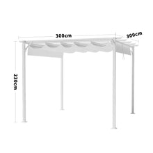 Load image into Gallery viewer, Outdoor Retractable Steel Pergola with Canopy
