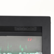 Load image into Gallery viewer, 40/50/60 Inch Black/White Electric Fireplace 1800W Wall Mounted Heater With Installation Kit
