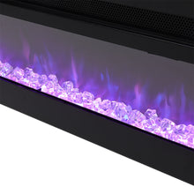 Load image into Gallery viewer, 40/50/60 Inch Black/White Electric Fireplace 1800W Wall Mounted Heater With Installation Kit
