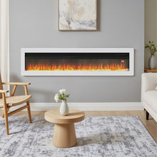 Load image into Gallery viewer, 40/50/60 Inch Black/White Electric Fireplace 1800W Wall Mounted Heater With Installation Kit
