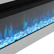 Load image into Gallery viewer, 40/50/60 Inch Black/White Electric Fireplace 1800W Wall Mounted Heater With Installation Kit
