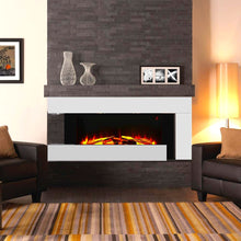 Load image into Gallery viewer, 50 Inch LED Electric Fireplace L Shaped Wall Mounted Electric Fire Fireplaces Living and Home 

