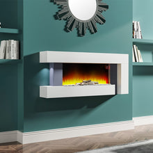 Load image into Gallery viewer, 50 Inch LED Electric Fireplace L Shaped Wall Mounted Electric Fire Fireplaces Living and Home 
