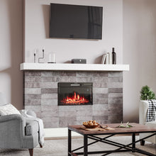 Load image into Gallery viewer, 28 Inch Insert Electric Fireplace 7 Flame Colours with Remote Fireplaces Living and Home 39 cm (Height) x 73.2 cm (Width) x 16.3 cm (Depth) 

