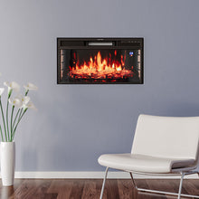 Load image into Gallery viewer, 28 Inch Insert Electric Fireplace 7 Flame Colours with Remote Fireplaces Living and Home 

