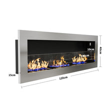 Load image into Gallery viewer, 35Inch 47Inch Indoor Under TV Bio Ethanol Fireplace Wall Mounted Biofire Bio Ethanol Fireplaces Living and Home 

