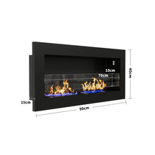 Load image into Gallery viewer, 35Inch 47Inch Indoor Under TV Bio Ethanol Fireplace Wall Mounted Biofire Bio Ethanol Fireplaces Living and Home 
