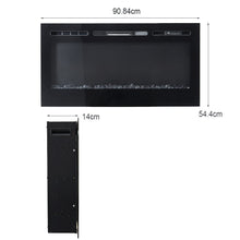 Load image into Gallery viewer, 60 Inch Wall Mounted Fireplace Mirror-colour Fire with 12 Flame Colour Wall Mounted Fires Living and Home 

