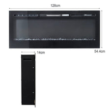 Load image into Gallery viewer, 60 Inch Wall Mounted Fireplace Mirror-colour Fire with 12 Flame Colour Wall Mounted Fires Living and Home 
