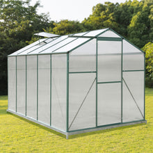 Load image into Gallery viewer, Aluminium Hobby Greenhouse with Base and Window Opening
