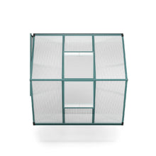 Load image into Gallery viewer, 6&#39; x 6&#39; ft Garden Hobby Greenhouse Green Framed with Vent Garden Storages &amp; Greenhouses Living and Home 
