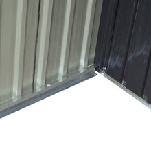 Load image into Gallery viewer, Garden Metal Storage Shed with Log Storage
