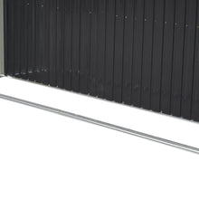 Load image into Gallery viewer, Garden Metal Storage Shed with Log Storage
