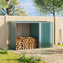 Load image into Gallery viewer, 8x3.4ft Outdoor Firewood Log Storage Shed
