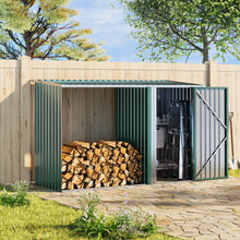 Load image into Gallery viewer, 8x3.4ft Outdoor Firewood Log Storage Shed
