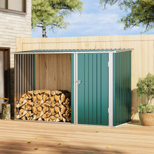 Load image into Gallery viewer, 8x3.4ft Outdoor Firewood Log Storage Shed

