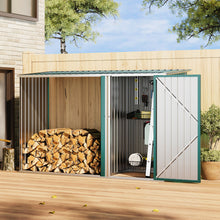 Load image into Gallery viewer, 8x3.4ft Outdoor Firewood Log Storage Shed
