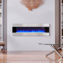 Load image into Gallery viewer, Wall Mounted Electric Fireplace with Multi-color Flames Wall Mounted Fires Living and Home 128 cm W 
