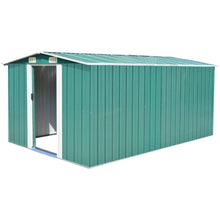 Load image into Gallery viewer, Garden Metal Storage Shed with Gabled Roof Top Large Size Greenhouses Living and Home 

