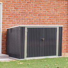 Load image into Gallery viewer, Outdoor Metal Bicycle Storage Shed
