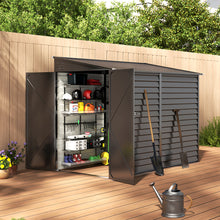 Load image into Gallery viewer, 9ft Lockable Steel Garden Bike Storage Shed
