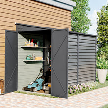 Load image into Gallery viewer, 9ft Lockable Steel Garden Bike Storage Shed
