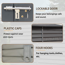 Load image into Gallery viewer, 9ft Lockable Steel Garden Bike Storage Shed
