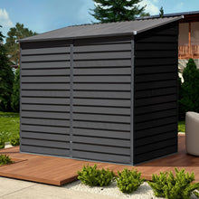 Load image into Gallery viewer, 9ft Lockable Steel Garden Bike Storage Shed

