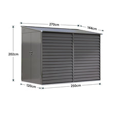 Load image into Gallery viewer, Outdoor Steel Storage Shed
