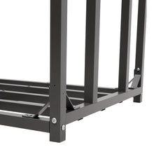Load image into Gallery viewer, Garden Sanctuary Metal Tube Firewood Rack with Roof Garden Sheds Living and Home 
