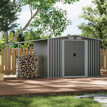 Load image into Gallery viewer, Outdoor Metal Storage Shed with Lean-to
