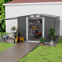 Load image into Gallery viewer, Outdoor Metal Storage Shed with Lean-to
