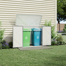 Load image into Gallery viewer, Steel Trash Can Recycle Bin Enclosure Storage Shed

