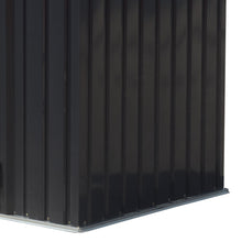 Load image into Gallery viewer, Outdoor Metal Garbage Storage Shed with Hinged Lid
