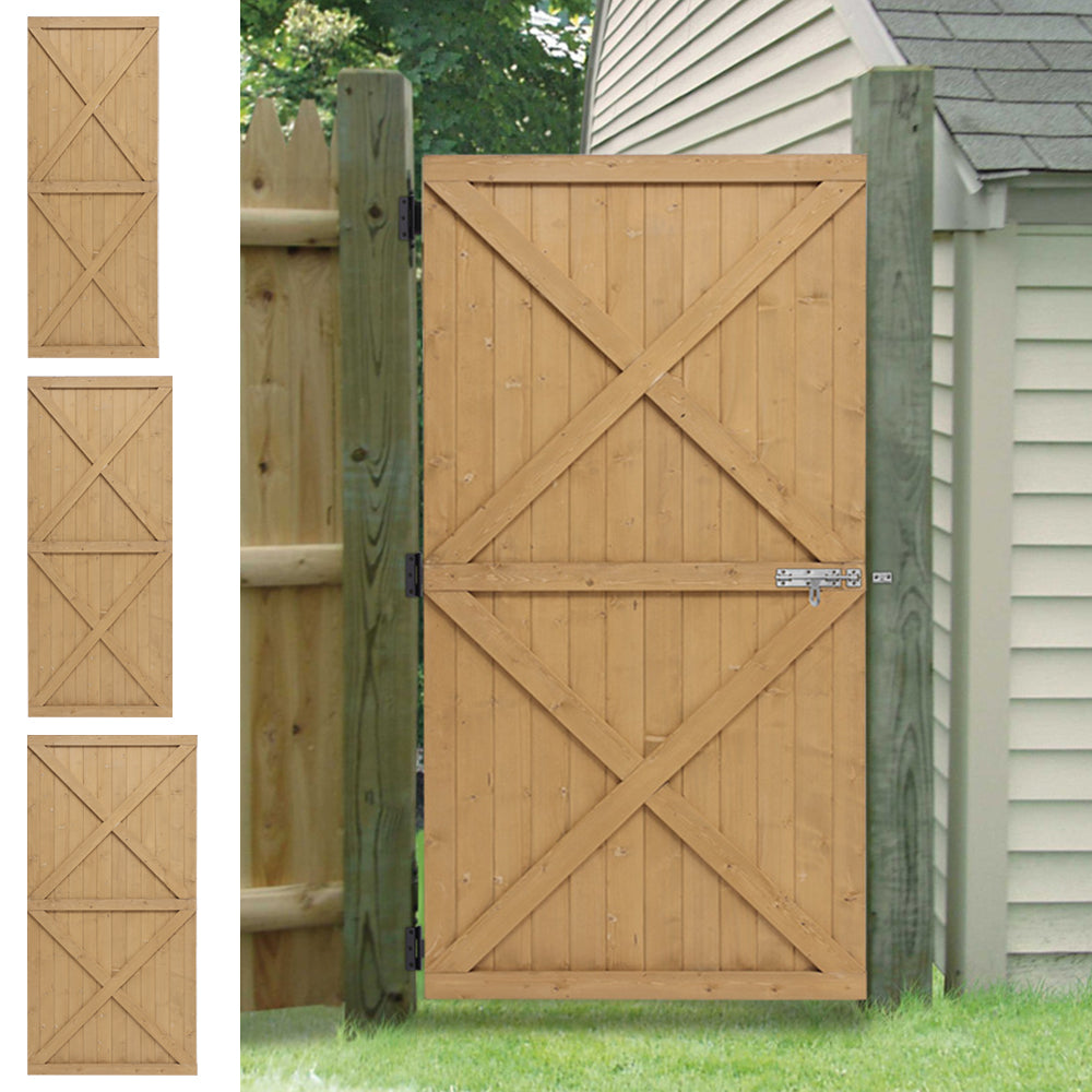 Garden Flat Top Pine Wood Gate Kit