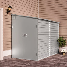 Load image into Gallery viewer, 270cm W Bike Sheds Motorcycle Storage Shed Zinc Steel Outdoor Steel Garden Sheds Living and Home 
