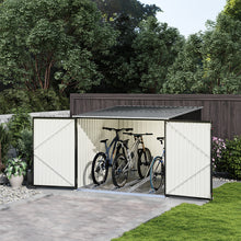 Load image into Gallery viewer, Gardens Plan Galvanized Steel Bicycle Storage Shed
