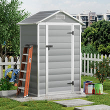 Load image into Gallery viewer, Garden Plastic Storage Shed with Lockable Hinged Door

