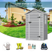 Load image into Gallery viewer, Garden Plastic Storage Shed with Lockable Hinged Door
