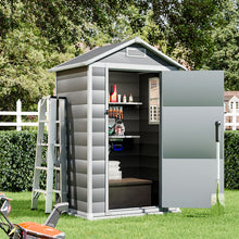Load image into Gallery viewer, Garden Plastic Storage Shed with Lockable Hinged Door
