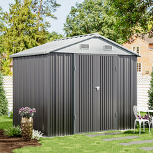 Load image into Gallery viewer, Outdoor Metal Storage Shed with Lockable Door
