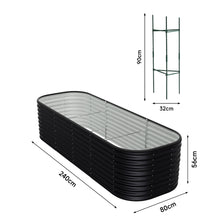 Load image into Gallery viewer, Gardens Plan Oval-Shaped Galvanized Steel Raised Garden Bed

