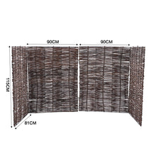 Load image into Gallery viewer, Trash Can Fence Wicker Privacy Fence
