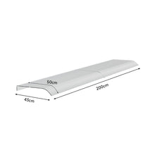 Load image into Gallery viewer, Frosted Window Door Awning Canopy 50cm Arc Length Living and Home 200 cm 
