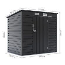 Load image into Gallery viewer, Outdoor Galvanized Steel Storage Shed
