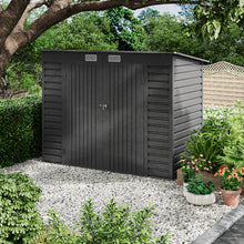 Load image into Gallery viewer, Outdoor Galvanized Steel Storage Shed with Dual Doors
