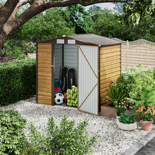 Load image into Gallery viewer, Outdoor Galvanized Steel Tawny Storage Shed
