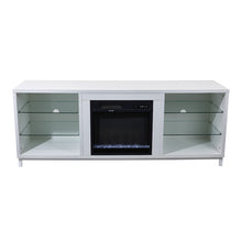 Load image into Gallery viewer, Freestanding TV Stand Entertainment Center with 18" Fireplace
