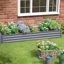 Load image into Gallery viewer, Outdoor Rectangular Metal Raised Garden Bed

